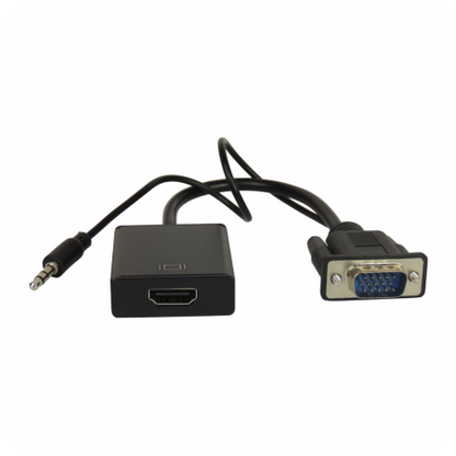 convertidor VGA a HDMI con conector de audio 