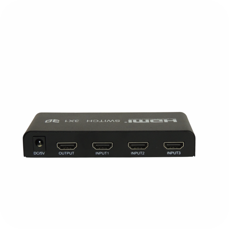 divisor hdmi 3x1 negro 