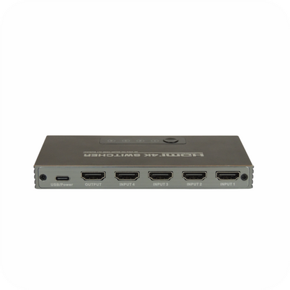 divisor hdmi 4x1 en fondo blanco
