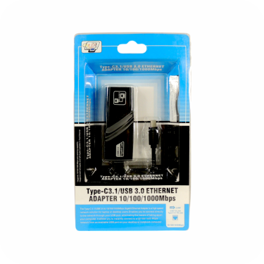 empaque de adaptador negro tipo-c/ usb 3.0