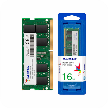 empaque de ADATA DDR4 2666MHz de 16gb 