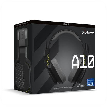 empaque de audífonos gamer Astro A10 Gen 2 con micrófono