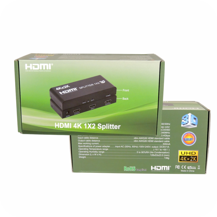 empaque de divisor hdmi 1x