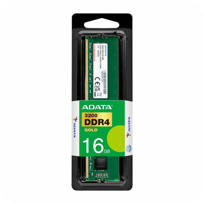empaque de memoria RAM ADATA 3200 DDR4 gold de 16gb 