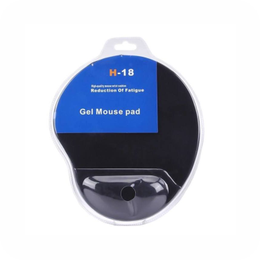 empaque de mouse pad gel h-18 negro 