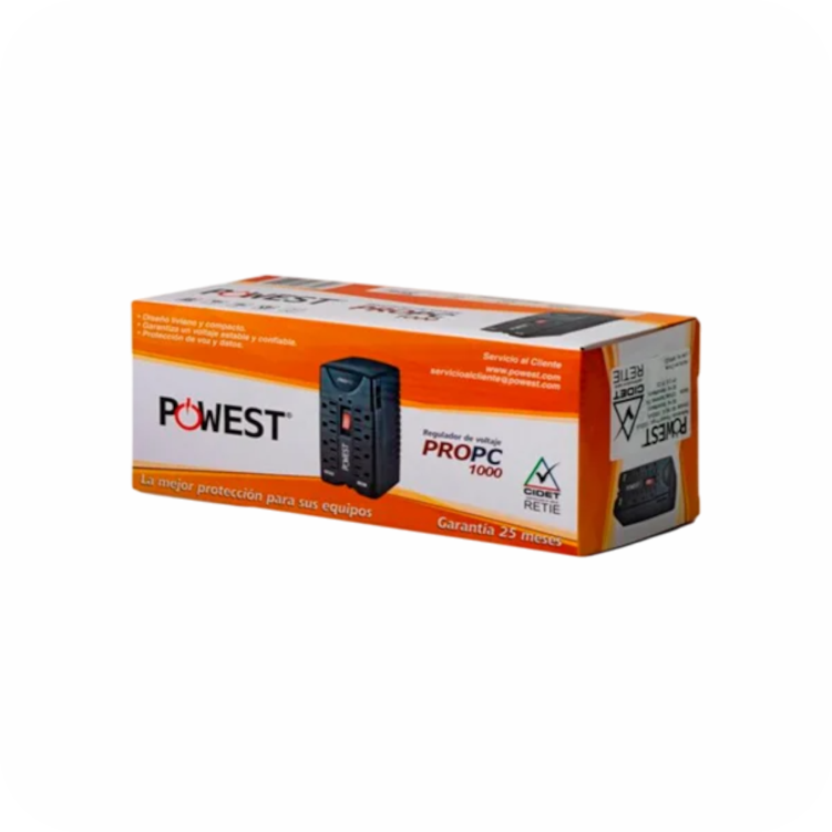 empaque de regulador de voltaje powest prropc 1000