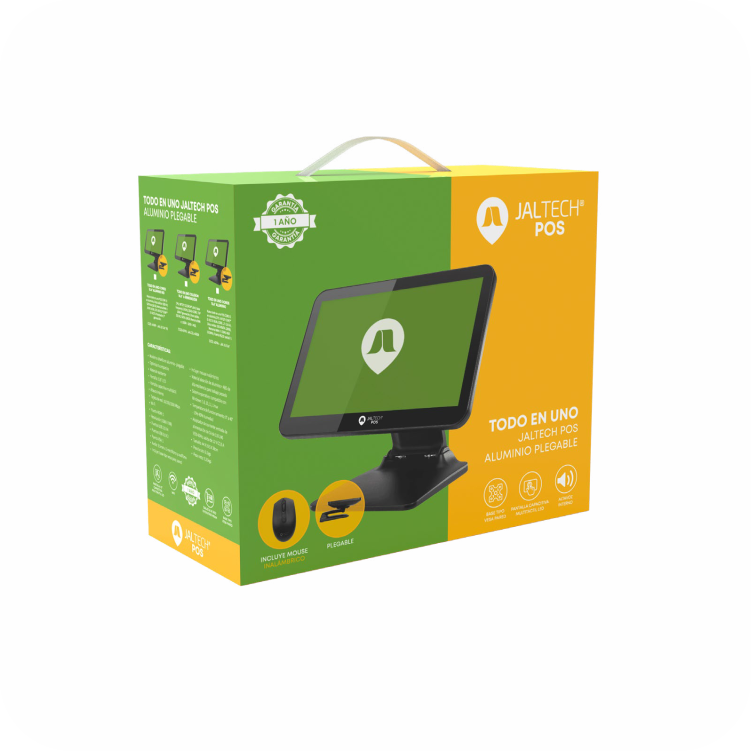 empaque de todo en uno JALTECH POS, material de alumino pegable