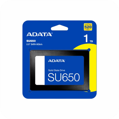 empaque de unidad de estado solido ADATA SU650 1TB