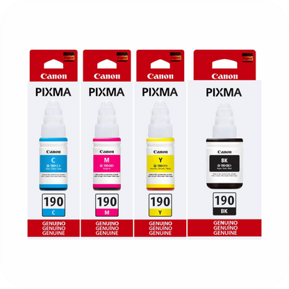 empaques de tintas Canon PIXMA 190 