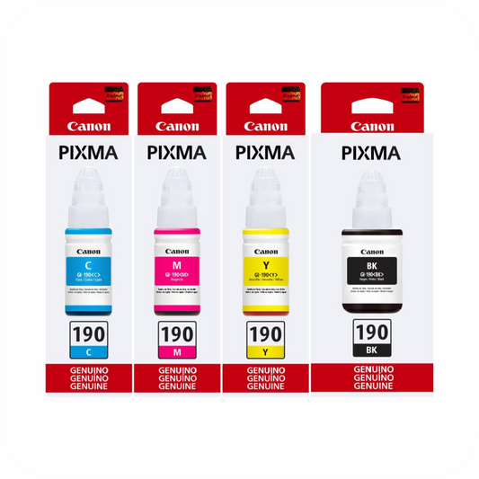 empaques de tintas Canon PIXMA 190 