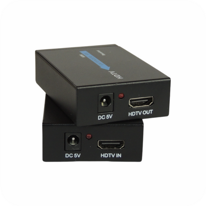extensor hdmi con conector 5v  y salida hdtv 