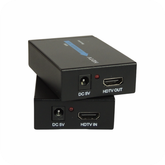 extensor hdmi con conector 5v  y salida hdtv 