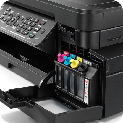 Impresora multifuncional a color con sistema de tanque de tinta recargable para impresion 