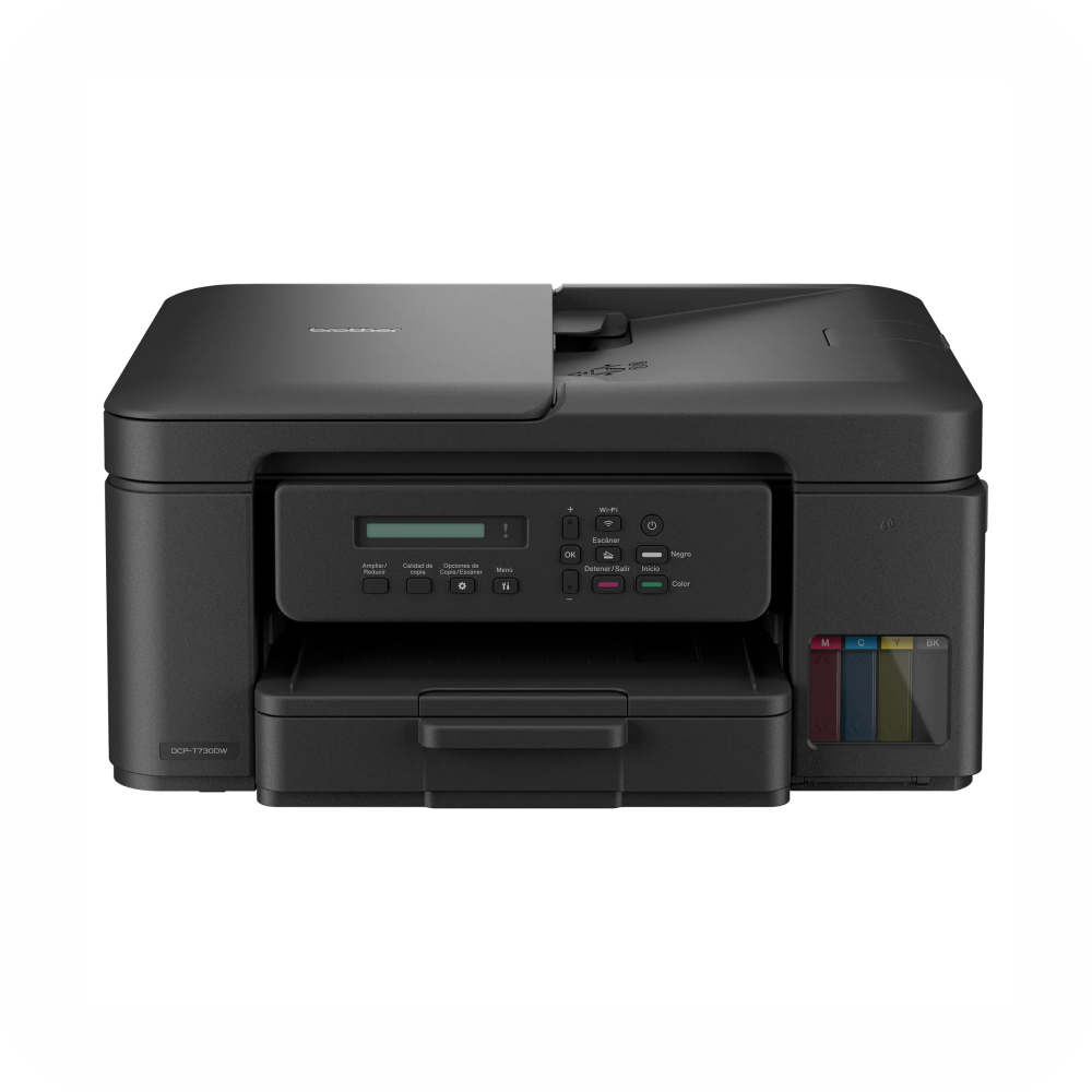 Impresora multifuncional con conexión Wi-Fi y sistema de tanque de tinta visible