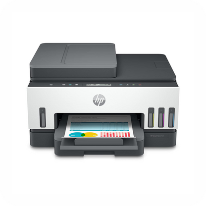 impresora multifuncional HP Smart Tank para imprimir, copiar y escanear con conexión inalámbrica y depósito de tinta de alta capacidad