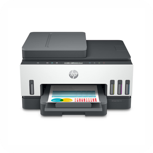 impresora multifuncional HP Smart Tank para imprimir, copiar y escanear con conexión inalámbrica y depósito de tinta de alta capacidad