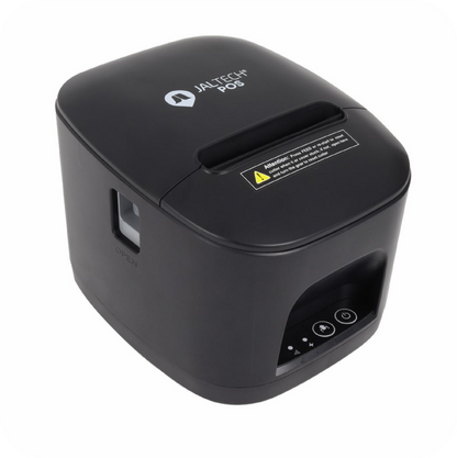 impresora termica JALTECH POS para recibos, con panel de control y botones 