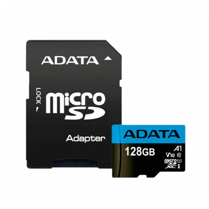 tarjeta microSD ADATA de 128gb con adaptador SD incluido 