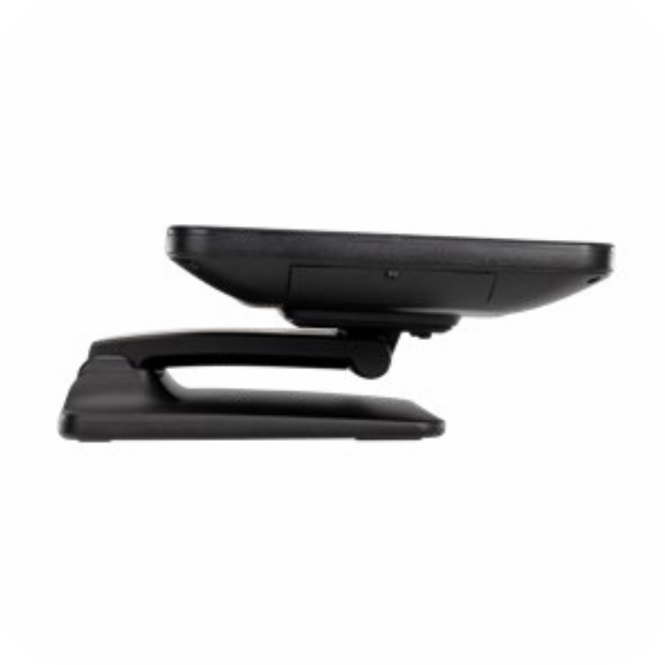 perfil lateral de monitor POS  Jaltech mostrando inclinacion de soporte 
