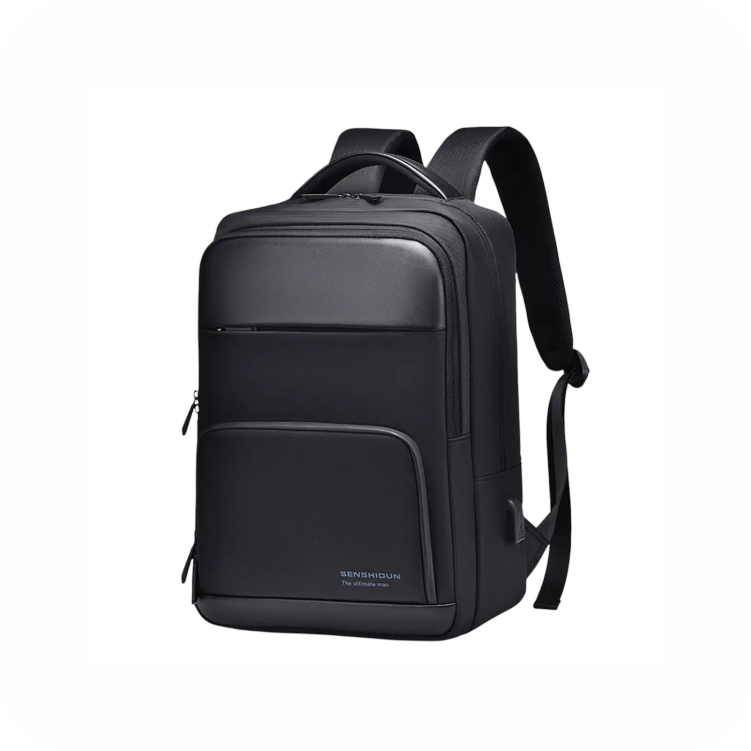 morral negro senshidun con puerto de carga usb