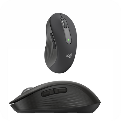 mouse ergonómico inalámbrico Logitech con conectividad USB y Bluetooth