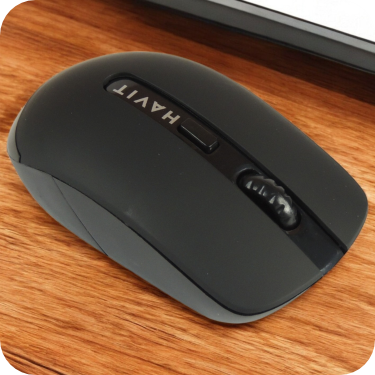 Mouse inalámbrico Havit compacto con receptor USB