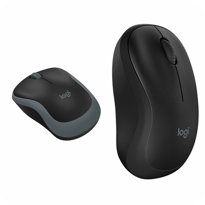 dos mouse inalámbricos logitech en diferentes estilos