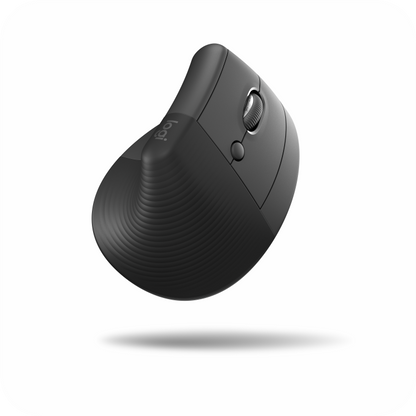 mouse Logitech con diseño ergonómico curvado