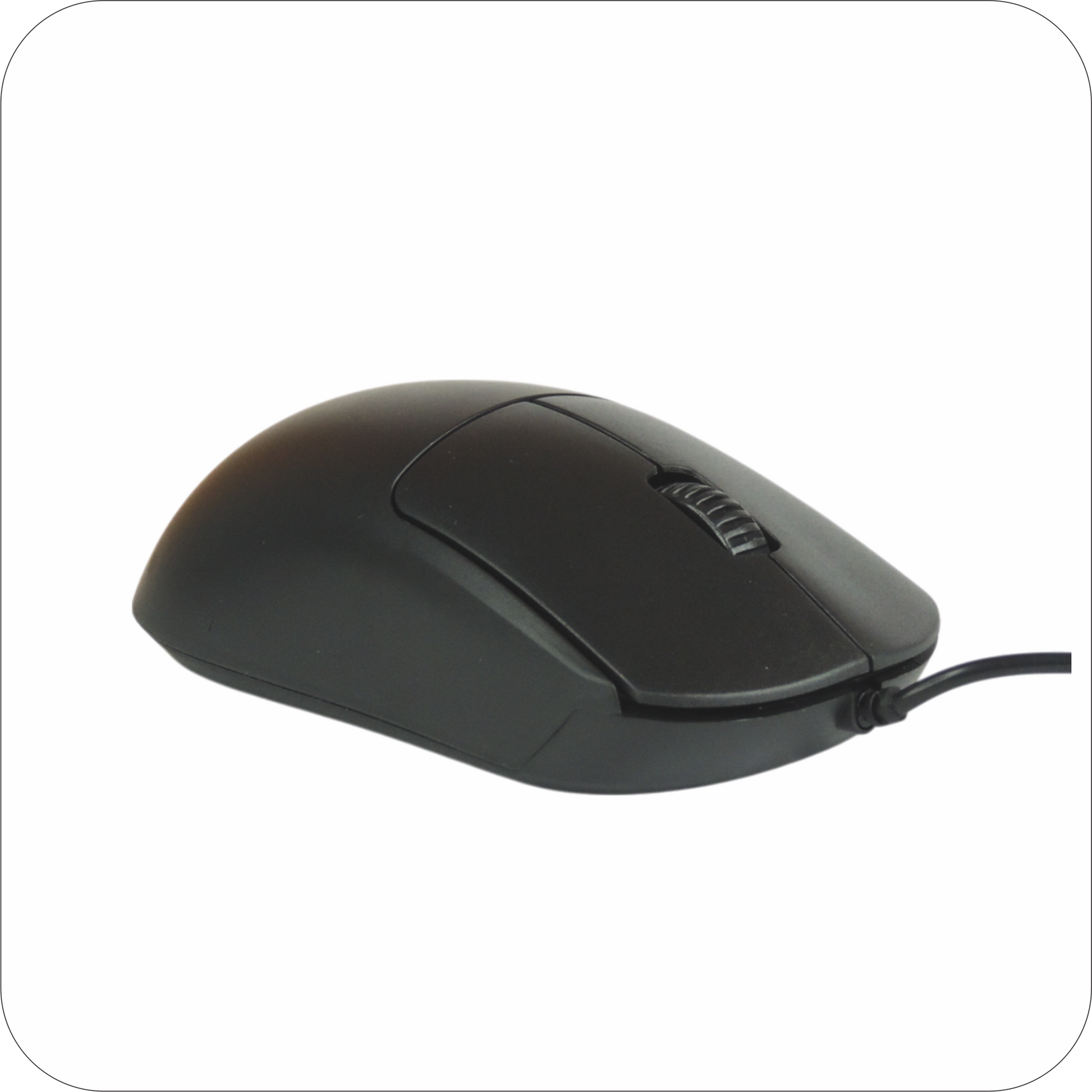 mouse negro alambrico