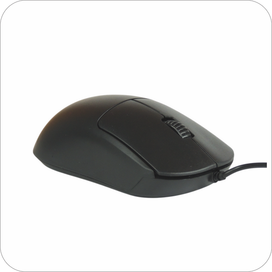 mouse negro alambrico