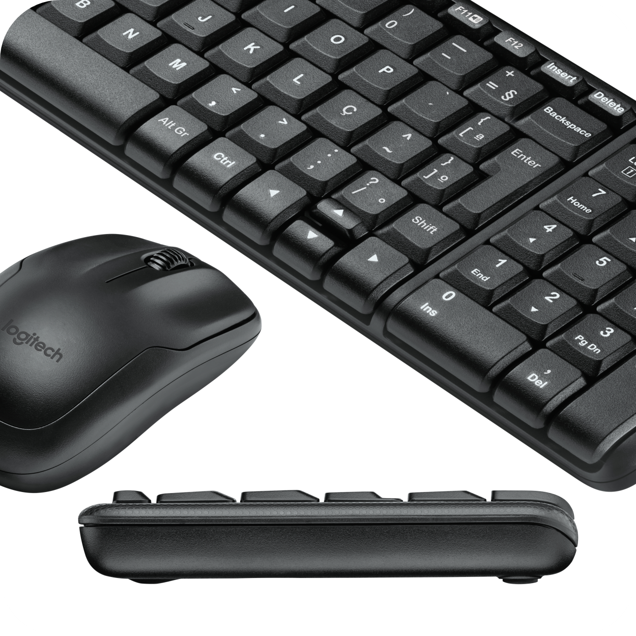 mouse y teclado logitech negros
