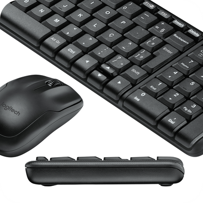 mouse y teclado logitech negros