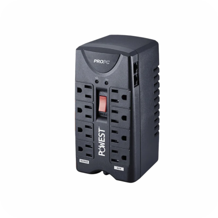 regulador de voltaje powest propc  con 8 salidas 