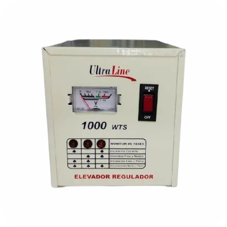 regulador de voltaje ultra line con medidor de fases 