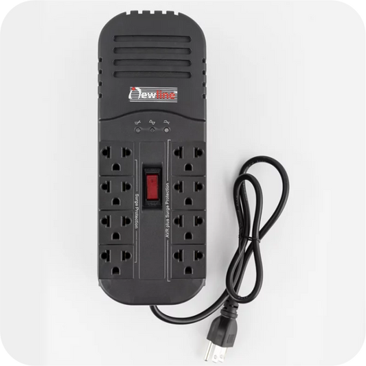 regulador de voltaje newline automatico de 8 salidas 