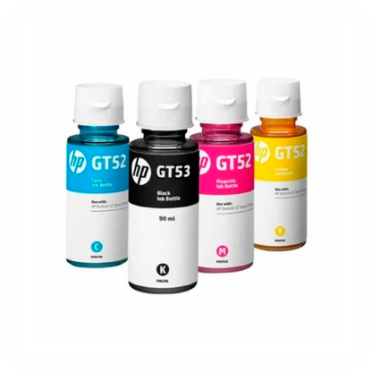 set de botellas de tinta HP GT52 y GT53