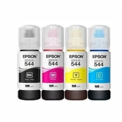 set de tinta Epson 544: negro, cian, magenta y amarillo para impresoras EcoTank