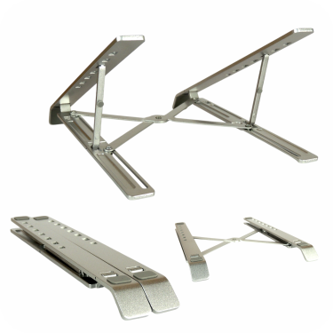 Soporte ajustable para laptop de aluminio, diseño plegable, portátil 