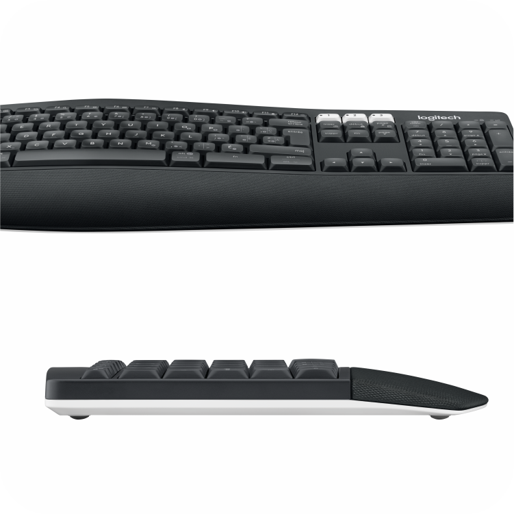 teclado ergonomico logitech inalambrico