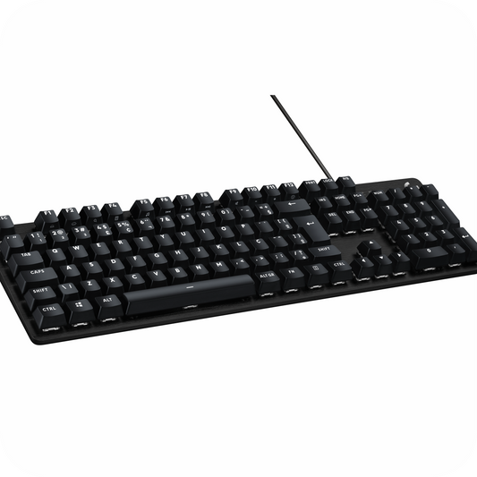 teclado mecánico negro para gaming con cable