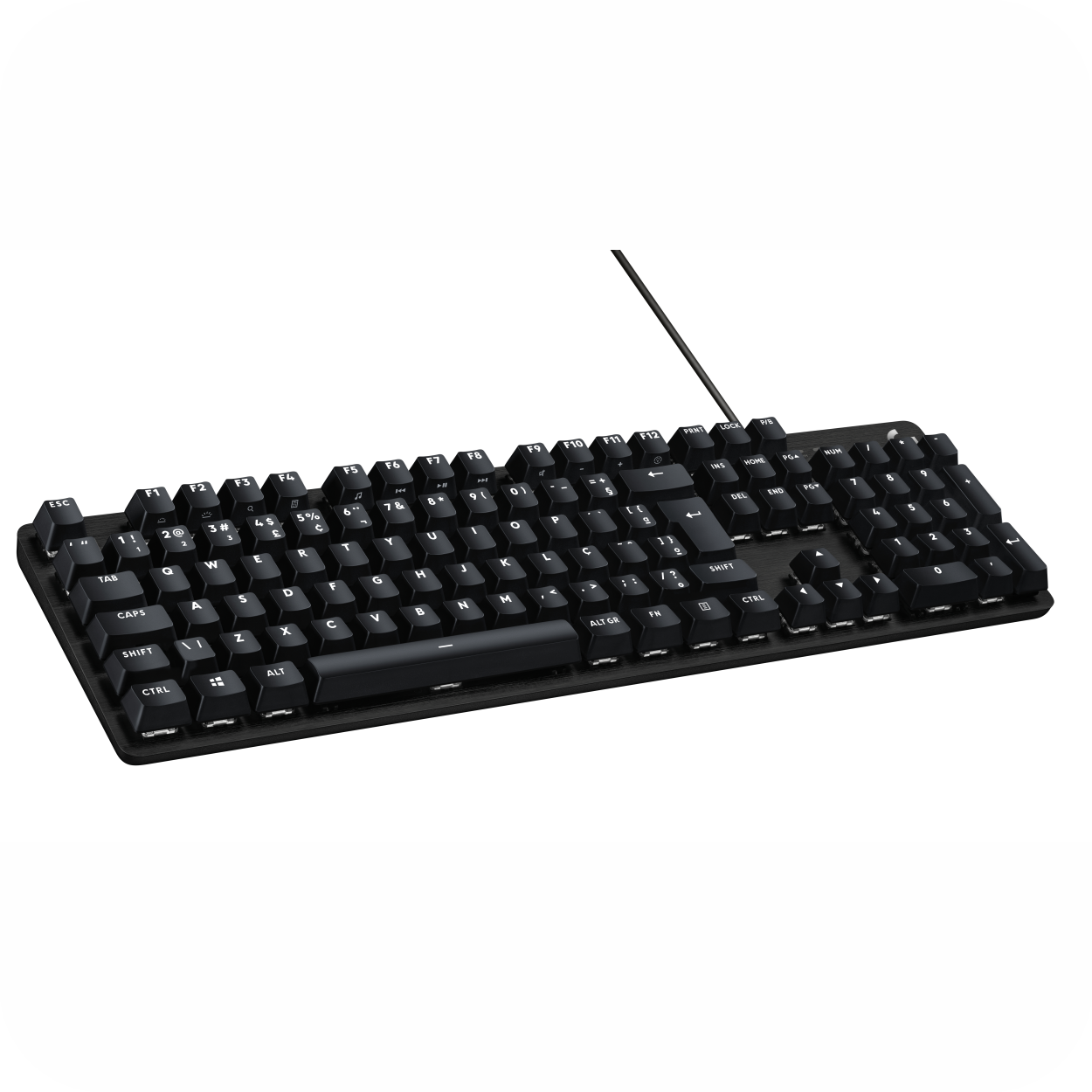 teclado mecánico para gaming con retroiluminación y distribución QWERTY