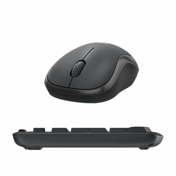 teclado y mouse negro
