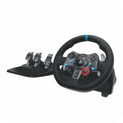 Volante con pedales, compatible con PlayStation y simuladores de manejo