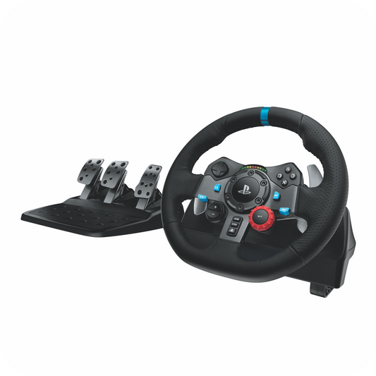 Volante con pedales, compatible con PlayStation y simuladores de manejo
