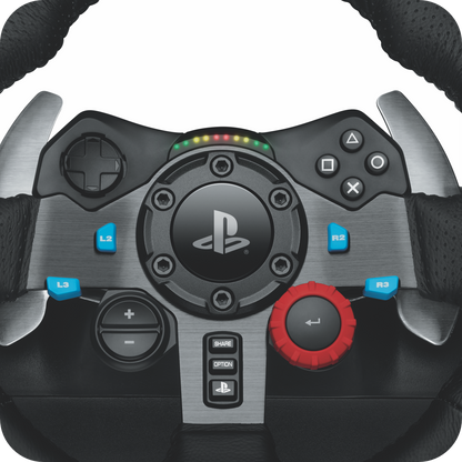 Volante profesional para simulación de carreras,  ideal para PlayStation y setups gamer avanzados